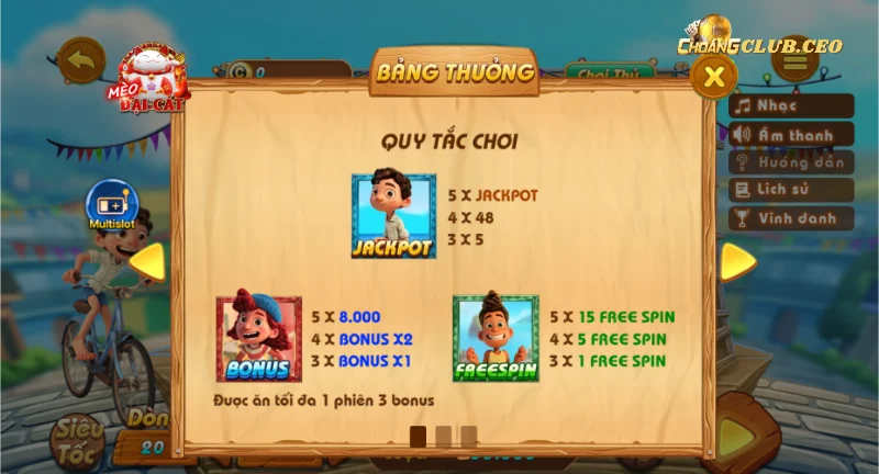 Tính năng chính trong quay hũ Luca