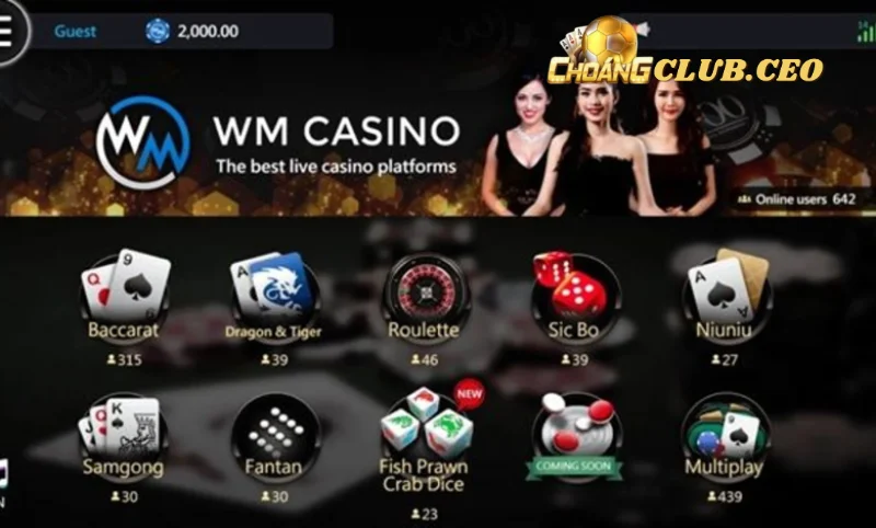 Những tựa game casino nổi bật